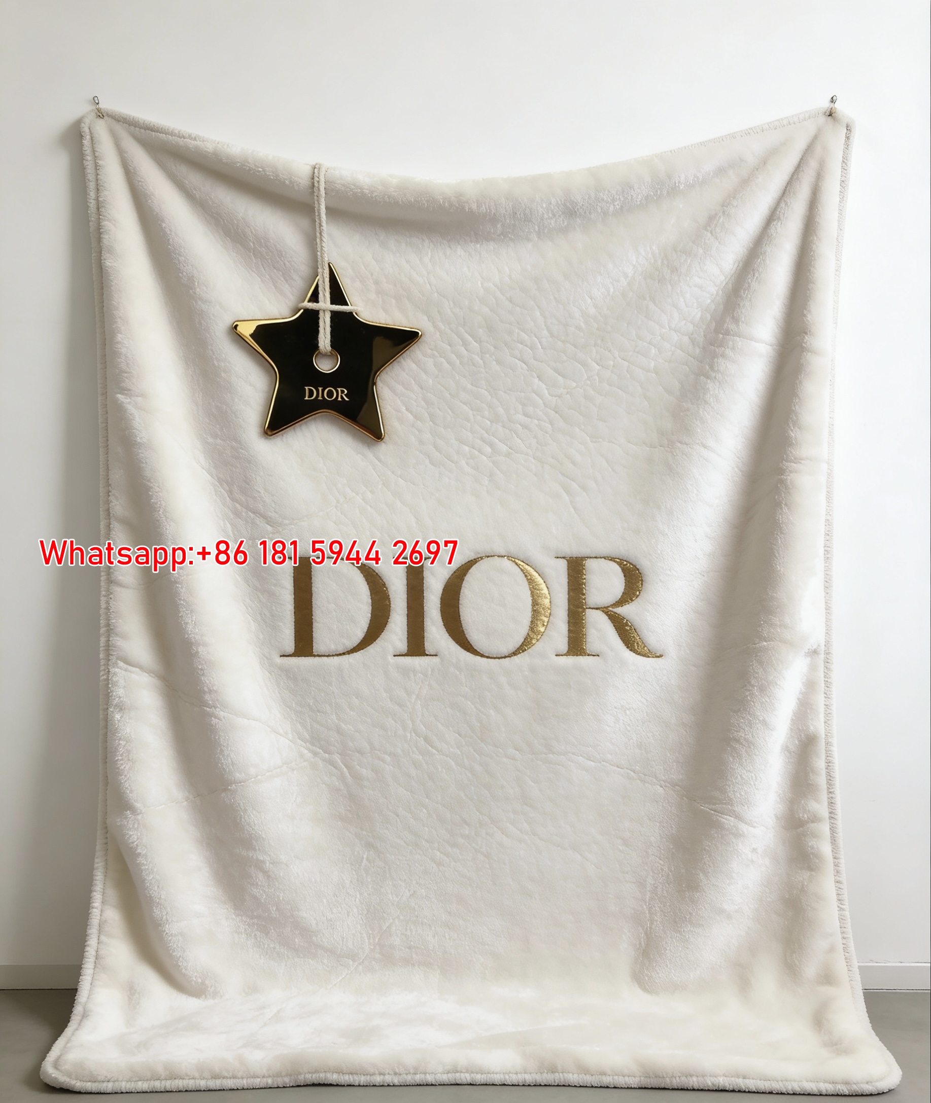 Luxury Dior Star Flannel Sofa Throw Blanket D063